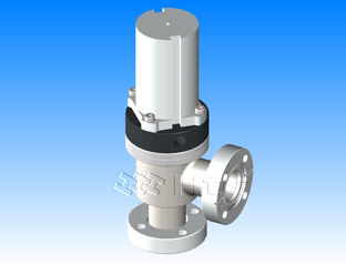 HTC CF氣動真空角閥（歐規(guī)附感應器）-真空連接件計